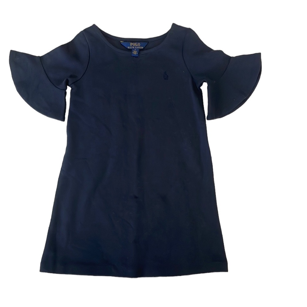 Polo Ralph Lauren Girls Navy Blue Cotton Dress size 4